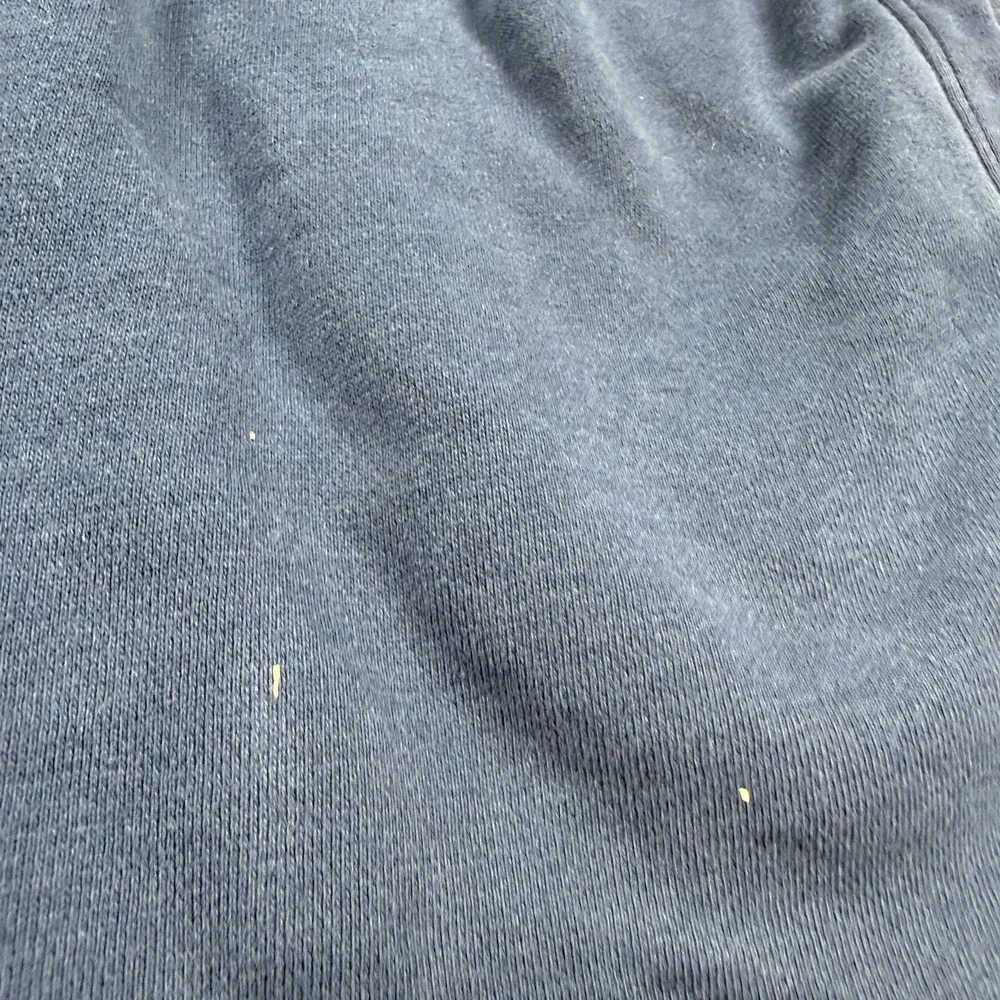 Under Armour Shorts Mens Large Navy Cotton Rival Fleece Big Logo Sweat Active Gy